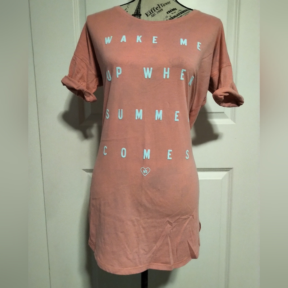 Victoria's Secret Sleep PInk Shirt- XS